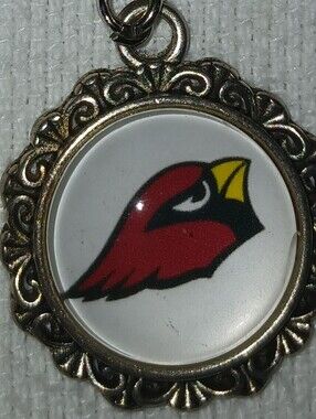 NWT Red Cardinal Bird Keychain - Red and Yellow.